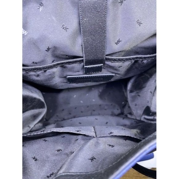 Michael Kors Hudson Logo And Rucksack Admiral Mlti Leather Backpack - Picture 9 of 10